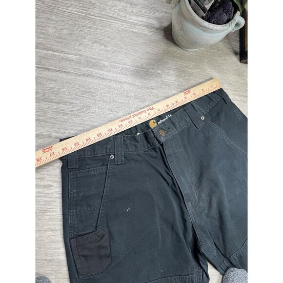 Carhartt B342 BLK Cargo Pants Ripstop Mens 32x31 Canvas Relaxed Fit Workwear - Picture 5 of 8